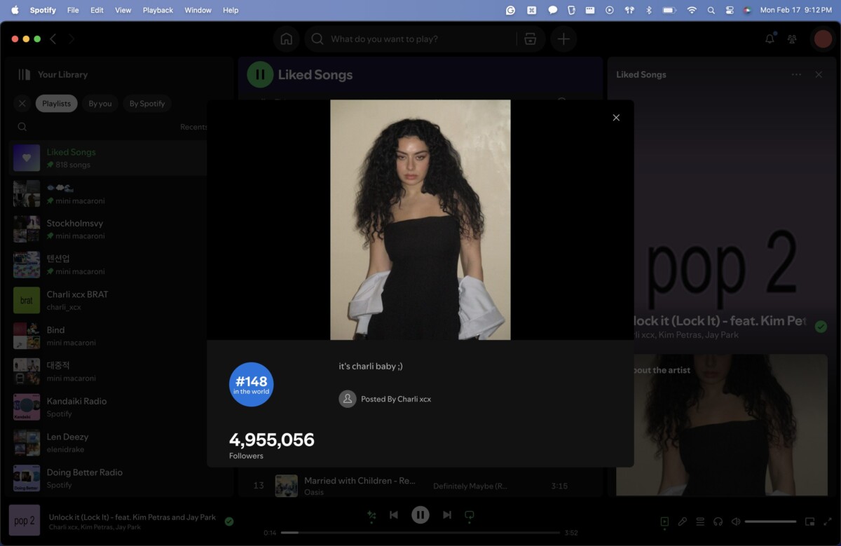 일부러 시끄러운 음악을 charli xcx doechii